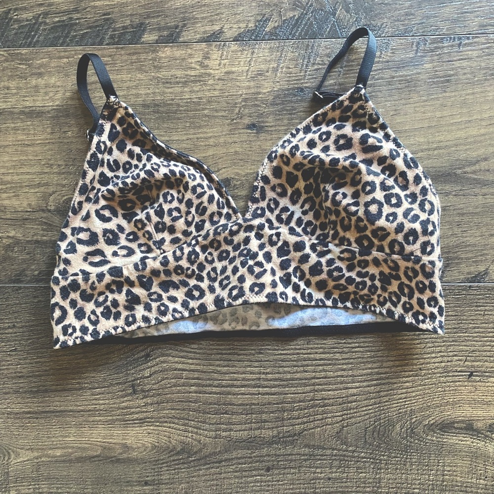 Cheetah print bralette